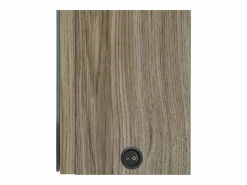 Outlet Armario de baño con espejo y LED color roble 50x13x70 cm Mueble De Pared Para Baño