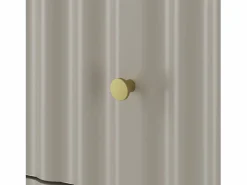 Clearance Armario de baño de cachemira para lavabo de 80 cm con frentes ranurados Aqua Beige