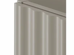 Clearance Armario de baño de cachemira para lavabo de 80 cm con frentes ranurados Aqua Beige
