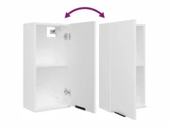 vidaxl Armario de baño de pared 32x20x67 cm