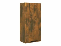 Armario de baño de pared color roble ahumado 32x20x67 cm ES322541