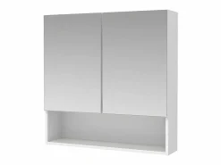 Online Vente-unique Armario de baño de pared con espejo - estanterías para el cuarto de baño - - ZUMPA Blanco