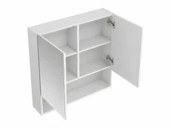 Online Vente-unique Armario de baño de pared con espejo - estanterías para el cuarto de baño - - ZUMPA Blanco