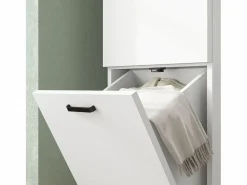 Hot Homcom Armario de baño Elite 2 puertas 144x35x31,5 cm Blanco