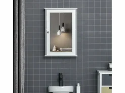 Basic Armario de baño Álamo Kleankin con espejo 60x41x14 cm