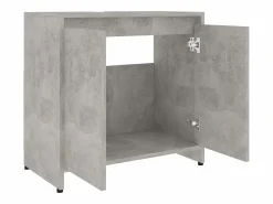 Armario de baño madera contrachapada hormigón 60x33x61 cm ES765404
