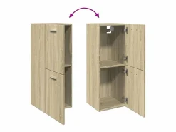 Online Armario de baño madera contrachapada roble Sonoma 30x30x80 cm Columna De Baño