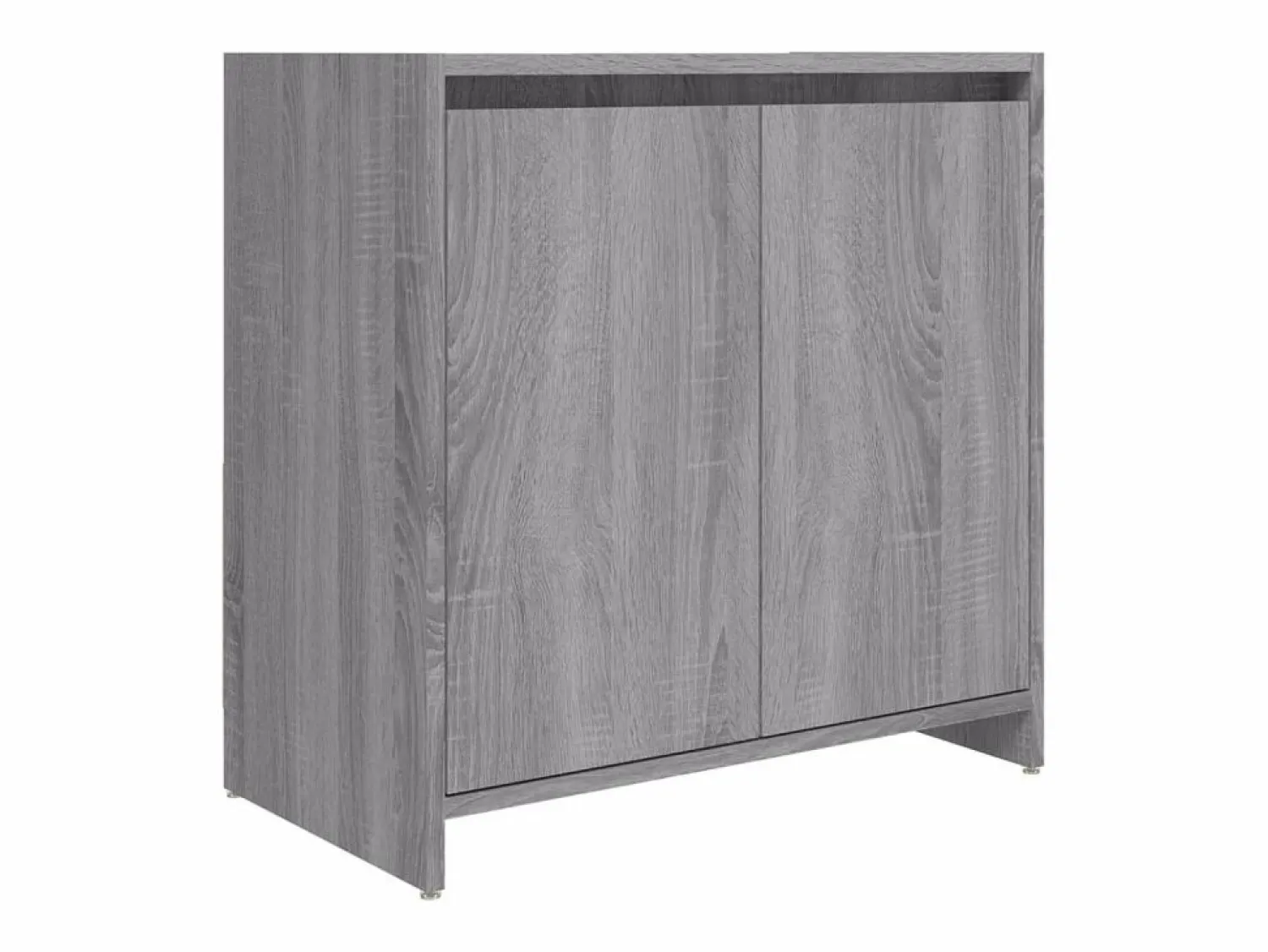 Online Armario de baño madera contrachapada Sonoma 60x33x61 cm ES688267 Gris