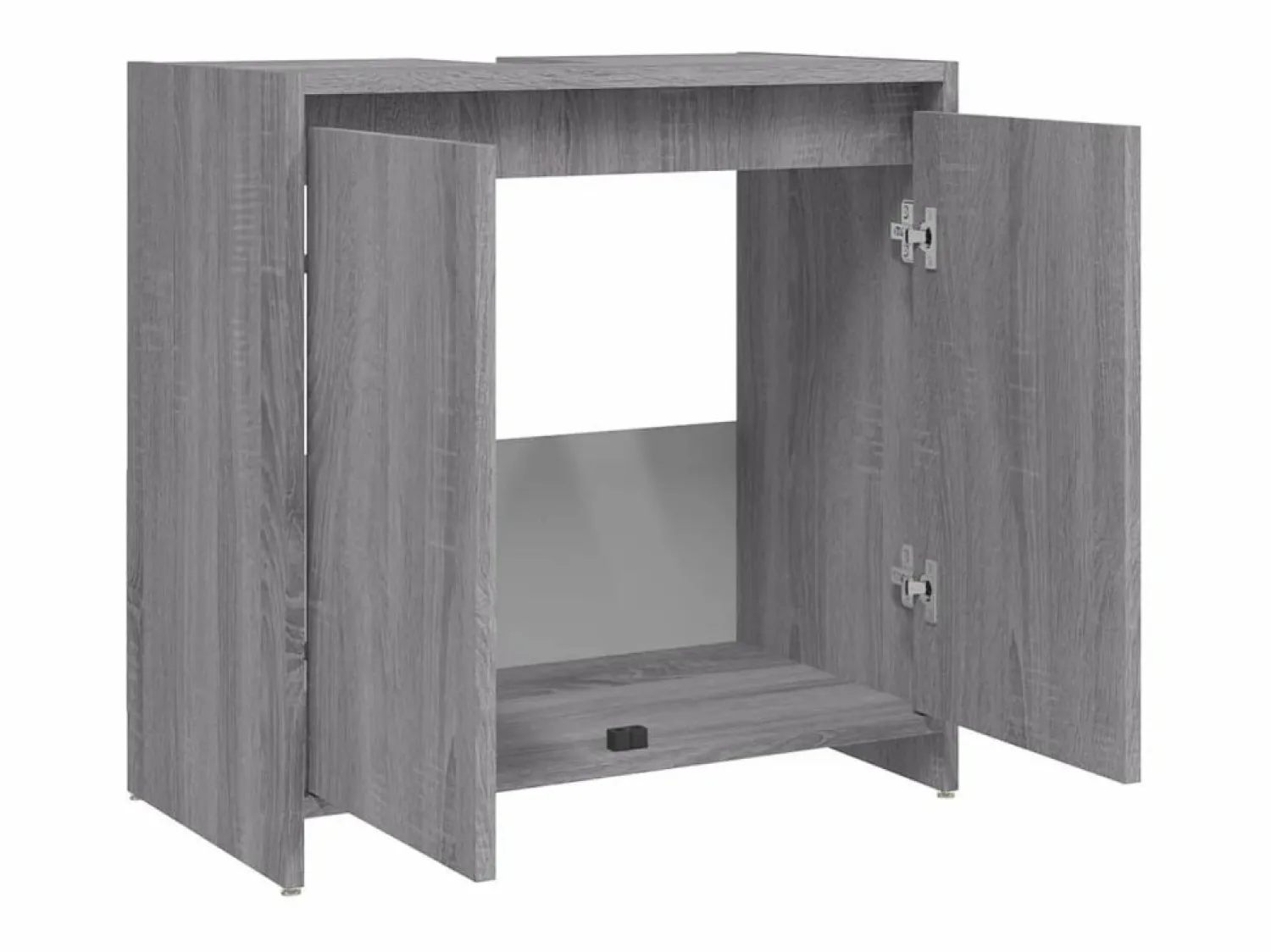 Online Armario de baño madera contrachapada Sonoma 60x33x61 cm ES688267 Gris