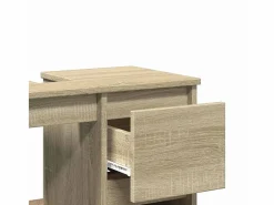 Discount Armario de baño madera contrachapada roble Sonoma 65x33x60 cm Estantería Sobre Inodoro