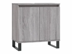 Clearance Armario de baño madera de ingeniería Sonoma 58x33x60 cm ES770134 Gris