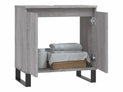 Clearance Armario de baño madera de ingeniería Sonoma 58x33x60 cm ES770134 Gris