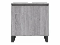 Clearance Armario de baño madera de ingeniería Sonoma 58x33x60 cm ES770134 Gris