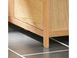 Sale Armario de Baño para Ropa Sucia Mueble Multifuncional para Baño con 1 Cesto y 3 Cajones 80 x 35 x 90cm Natural BZR97-N ES Cesto De Ropa