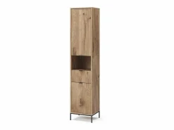 New Vicco Armario de baño roble vikingo 40x35x190 eliza Color natural oscuro