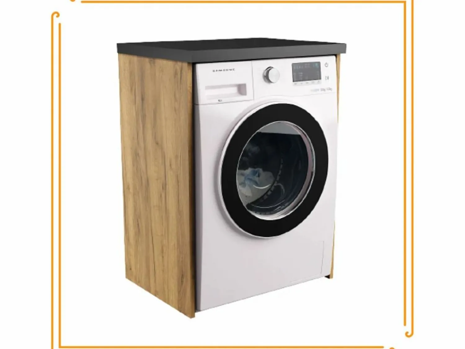 Best Armario de baño sobre lavadora y secadora, columna de almacenamiento de roble Craft para electrodomésticos. Mueble Para Lavadora