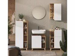Online Vicco Armario de baño sonoma/blanco 50x20x75 karen Color natural claro
