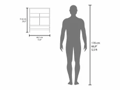 Hot Armario de baño, wengué Negro