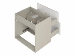 Armario de cachemira para lavabo 60 cm, 2 cajones Marco