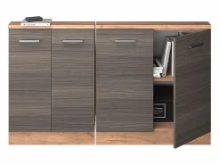 Discount Vicco Armario de cocina para techo inclinado gris noble 140x46x81.6 r-line Gris claro