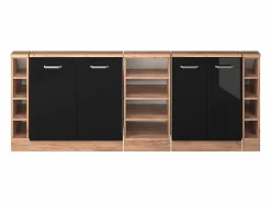 Vicco Armario de cocina para techo inclinado brillo intenso 210x46x81.6 r-line
