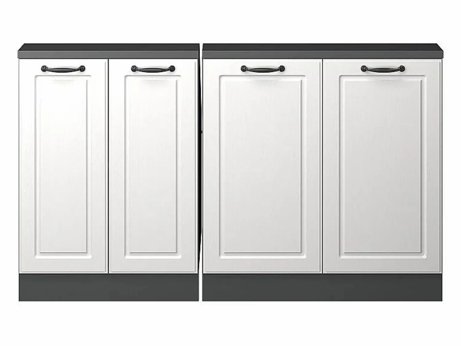 Best Vicco Armario de cocina para techo inclinado blanco casa de campo 140x46x81.6 r-line Blanco roto