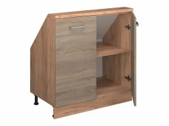 Online Armario de cocina para techo inclinado sonoma 80x46x81.6 r-line Armario Para Buhardilla