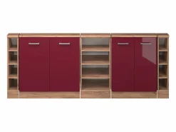 Vicco Armario de cocina para techo inclinado de alto brillo 210x46x81.6 r-line