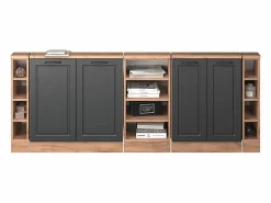 Discount Vicco Armario de cocina para techo inclinado antracita casa de campo 210x46x81.6 r-line Gris antracita
