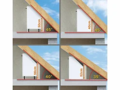 Online Vicco Armario de cocina para techo inclinado blanco casa de campo 140x46x81.6 r-line Blanco roto