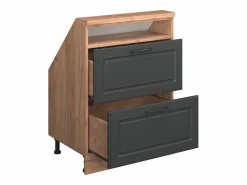 Sale Vicco Armario de cocina para techo inclinado antracita casa de campo 60x46x81.6 r-line Gris antracita