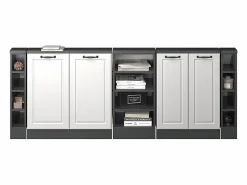 Online Armario de cocina para techo inclinado blanco casa de campo 210x46x81.6 r-line Armario Para Buhardilla