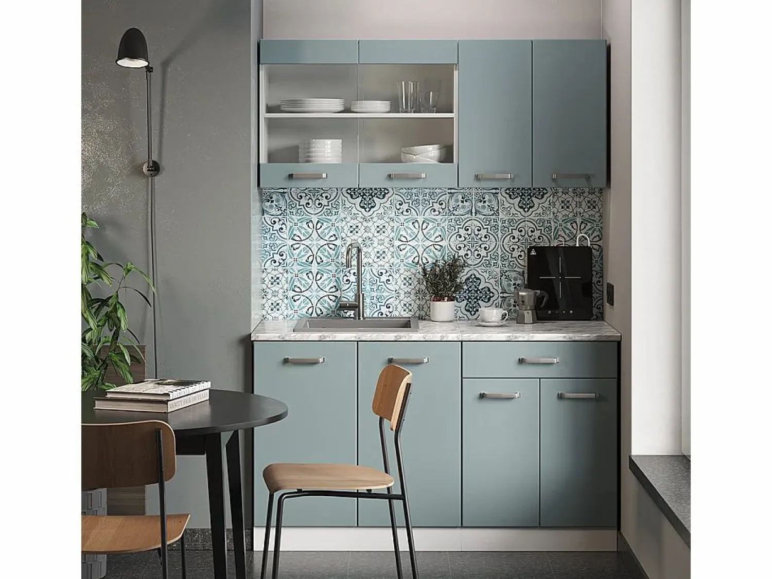 Online Armario de cocina para techo inclinado gris ado 60x46x81.6 r-line Armario Para Buhardilla