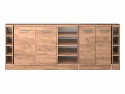 Outlet Armario de cocina para techo inclinado roble dorado 210x46x81.6 r-line Armario Para Buhardilla