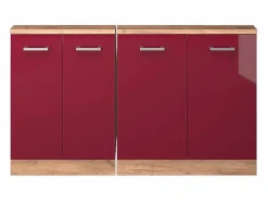 Vicco Armario de cocina para techo inclinado de alto brillo 140x46x81.6 r-line