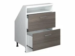 Discount Vicco Armario de cocina para techo inclinado gris noble 60x46x81.6 r-line Gris claro