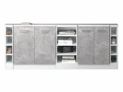 Sale Vicco Armario de cocina para techo inclinado hormigón 210x46x81.6 r-line Gris claro