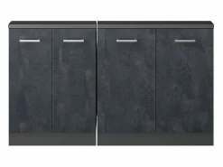 Vicco Armario de cocina para techo inclinado hormigón 140x46x81.6 r-line