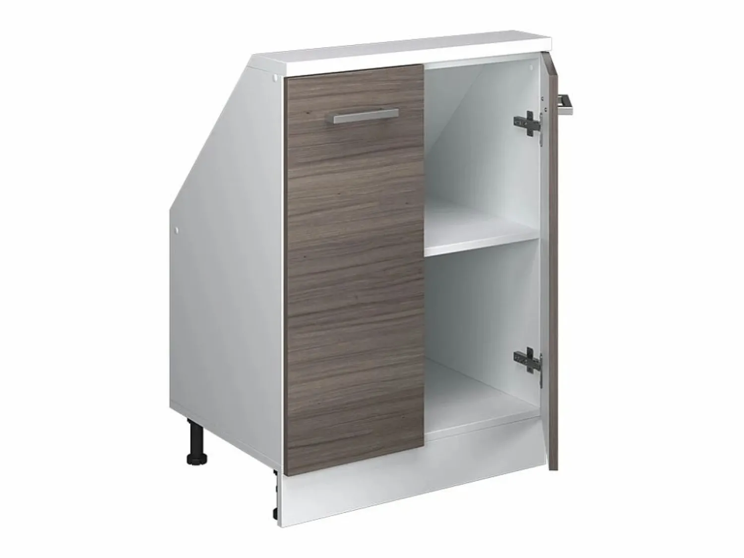 Online Vicco Armario de cocina para techo inclinado gris noble 60x46x81.6 r-line Gris claro