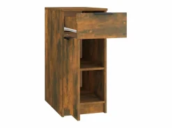 vidaxl Armario de escritorio aglomerado roble ahumado 33,5x50x75 cm