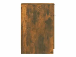 vidaxl Armario de escritorio aglomerado roble ahumado 33,5x50x75 cm