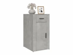 Online Armario de escritorio contrachapada hormigón 40x49x75 cm ES780221 Gris