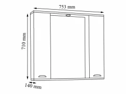 Online Armario de espejo Casalo Mueble De Pared Para Baño