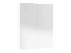 vidaxl Armario de espejo de baño MDF brillante 60x15x75 cm