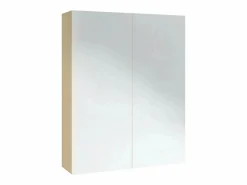 New vidaxl Armario de espejo de baño MDF y roble 60x15x75 cm Blanco