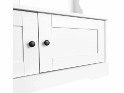 Merax Armario de guardarropa/pasillo con 2 puertas y perchero - 101,5 x 47 x 183 cm - Tablero de partículas -