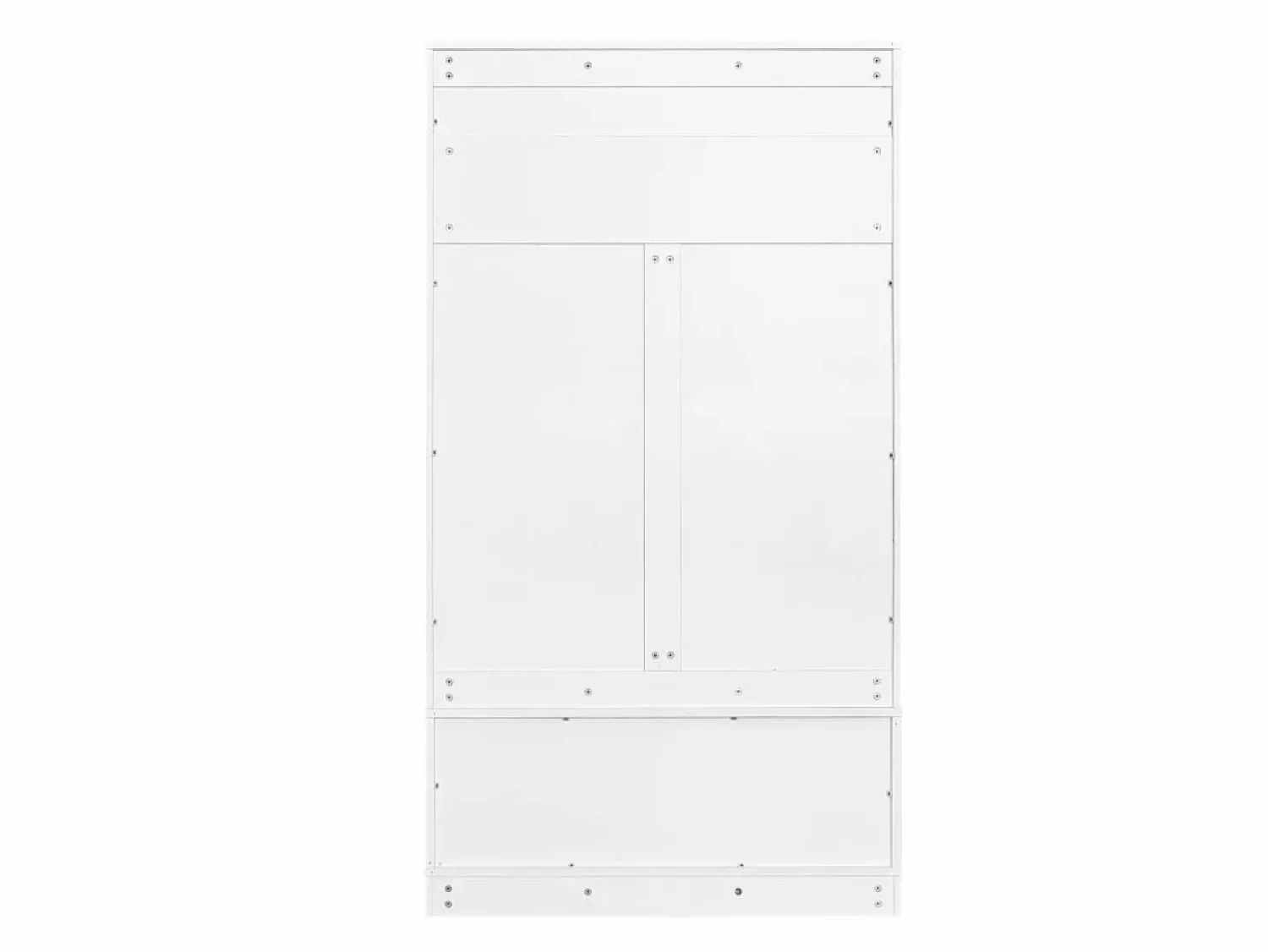 Merax Armario de guardarropa/pasillo con 2 puertas y perchero - 101,5 x 47 x 183 cm - Tablero de partículas -
