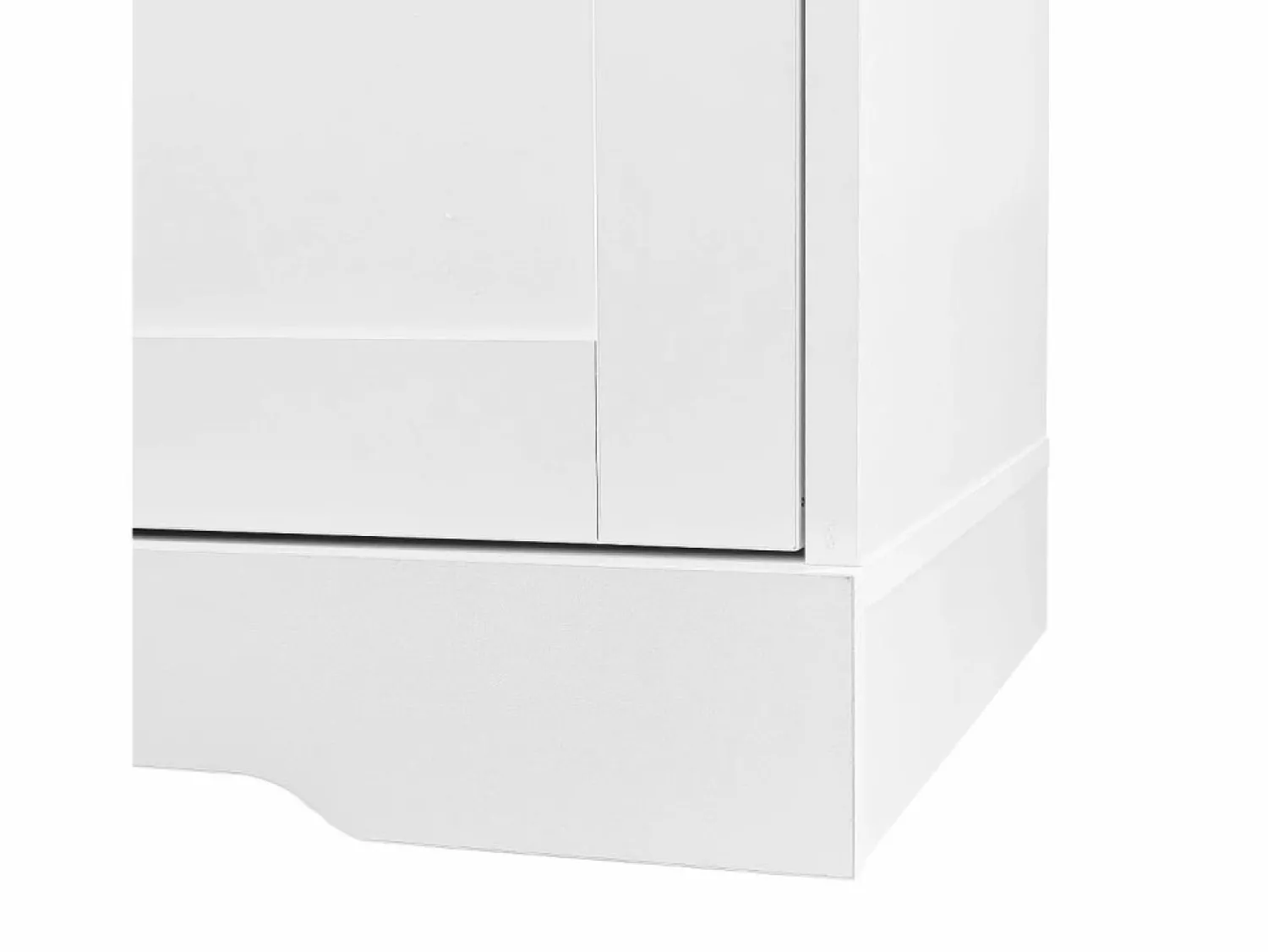 Merax Armario de guardarropa/pasillo con 2 puertas y perchero - 101,5 x 47 x 183 cm - Tablero de partículas -