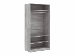 Outlet Armario de madera contrachapada Sonoma 100x50x200 cm ES248126 Gris