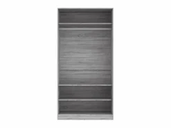 Outlet Armario de madera contrachapada Sonoma 100x50x200 cm ES248126 Gris